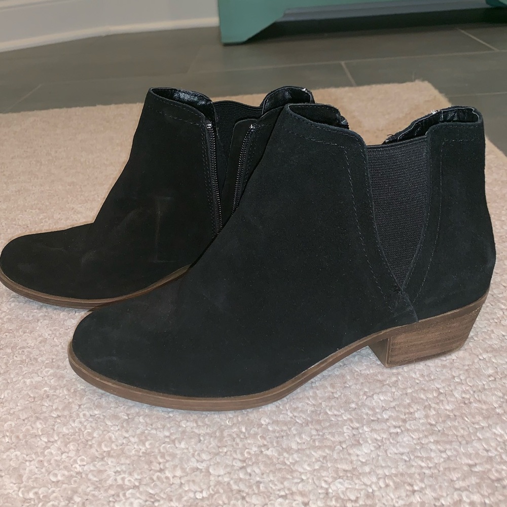 Kenzie Suede Booties with Zipper